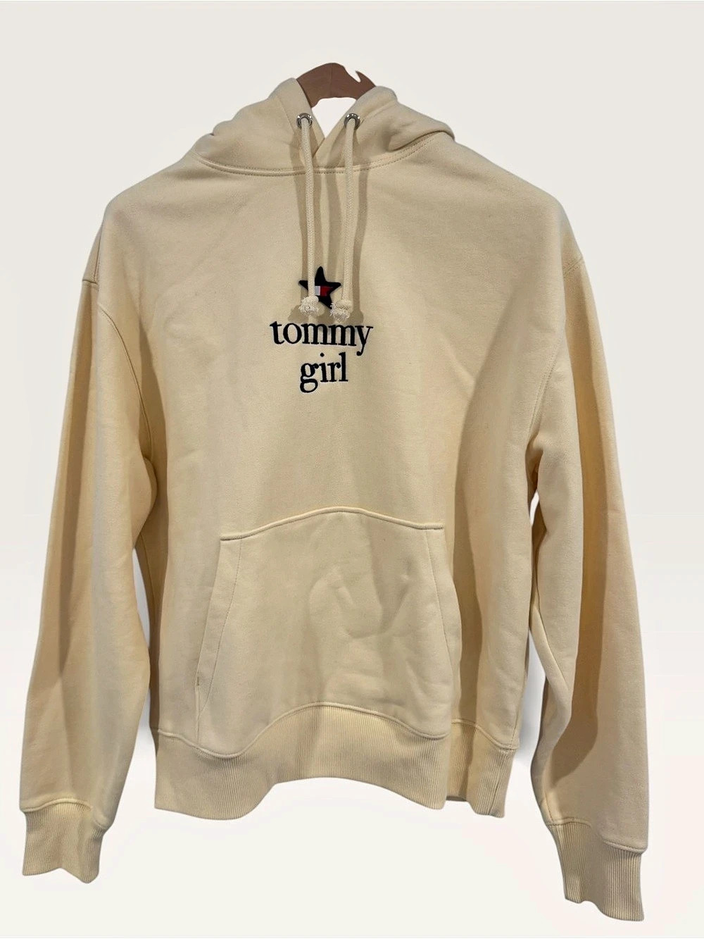 Tommy Jeans Logo Hoodie in butter yellow Small NWT
